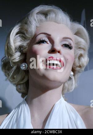 Cire représentant Marilyn Monroe (1926 - 1962); actrice, mannequin et chanteuse américaine. Banque D'Images