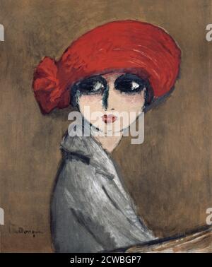 Le coquelicot par Kees van Dongen. 1919. Cette maquette Fauvist a des traits épais de pinceau avec un fond boueux gratuit et la figure comme point focal. Cornelis Theodorus Maria 'Kees' van Dongen (26 janvier 1877 - 28 mai 1968) était un peintre franco-néerlandais qui était l'un des fauves les plus importants. Banque D'Images