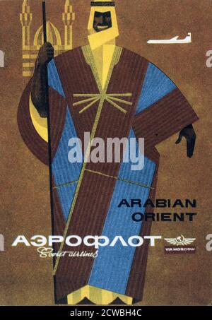 Aeroflot' par victor asserants, 1964. Banque D'Images