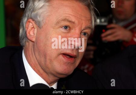 Photographie de David Davis. David Michael Davis MP (1948-) un politicien du Parti conservateur britannique qui a été secrétaire d'État à la sortie de l'Union européenne de juillet 2016 à juillet 2018 et a été député de Haltemprice et Howden depuis 1997 Banque D'Images