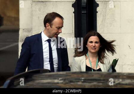 Photographie de Matt Hancock. Matthew John David Hancock (1978) un politicien britannique qui est secrétaire d'État à la Santé et aux soins sociaux depuis 2018. Membre du Parti conservateur, il est député de West Suffolk depuis 2010. Banque D'Images