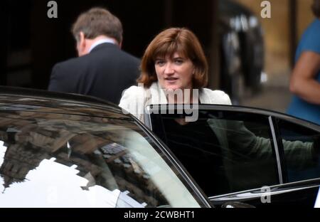 Photographie de Nicky Morgan. Nicola Ann Morgan, baronne Morgan de Cotes (1972-) un politicien britannique qui est secrétaire d'État au numérique, à la Culture, aux médias et aux Sports. Banque D'Images