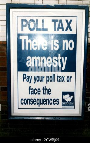 Photographies prises lors des émeutes de la fiscalité. Les émeutes fiscales du sondage ont été une série d'émeutes dans des villes britanniques lors de manifestations contre l'accusation communautaire (taxe de vote), introduite par le Premier ministre Margaret Thatcher. Banque D'Images