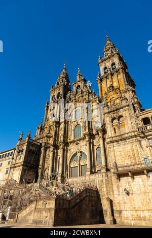 Cathédrale de Santiago de Compostelle, Galice, Espagne Banque D'Images