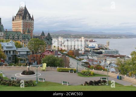 paysage urbain du vieux-québec Banque D'Images