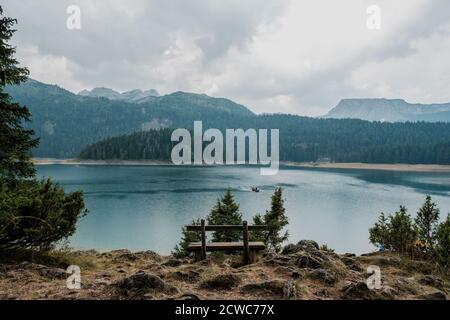 Lac Black, parc national de Durmitor, Zabljak, Monténégro Banque D'Images