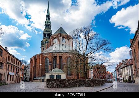 Église Saint-Pierre à Riga, Lettonie Banque D'Images