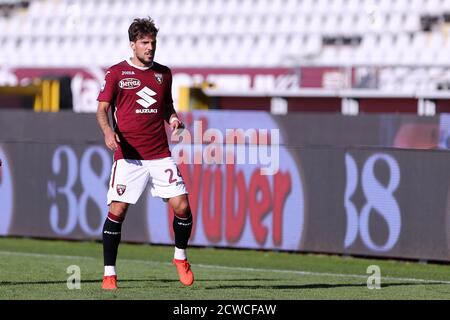 Turin, Italie. 26 septembre 2020. Simone Verdi de Torino FC pendant la série UN match entre Torino FC et Atalanta Calcio. Banque D'Images
