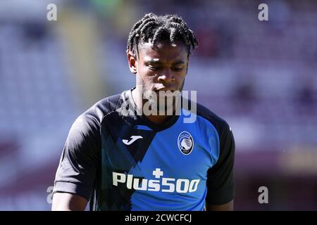 Turin, Italie. 26 septembre 2020. Duvan Zapata d'Atalanta Bergamasca Calcio pendant la série UN match entre Torino FC et Atalanta Calcio. Banque D'Images