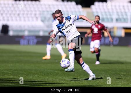 Turin, Italie. 26 septembre 2020. Robin Gosens d'Atalanta Bergamasca Calcio pendant la série UN match entre Torino FC et Atalanta Calcio. Banque D'Images