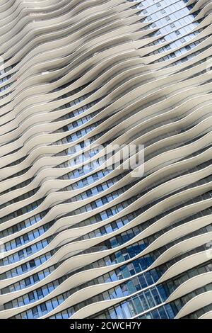 The Aqua Tower, Chicago, Illinois, États-Unis Banque D'Images