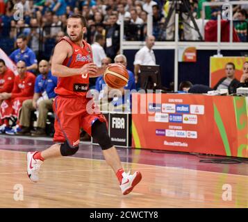 José Juan Barea - équipe de basketball de Porto Rico. Tournoi FIBA OQT, Belgrade 2016 Banque D'Images