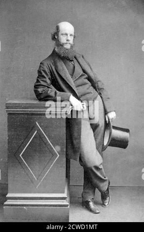 LAURENCE OLIPHANT (1829-1888) originaire d'Afrique du Sud, voyageur britannique, diplomate, écrivain, mystique, politicien. Banque D'Images