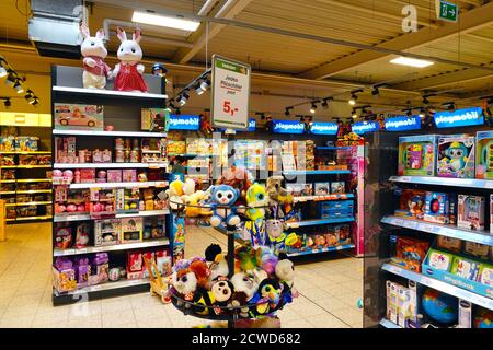 Intérieur d'un magasin de jouets Banque D'Images