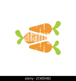 symbole de groupe de carottes vecteur de logo Illustration de Vecteur