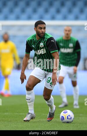 Gregoire Defrel (Sassuolo) lors du match de la série A' italienne entre Spezia 1-4 Sassuolo au stade Dino Manuzzi le 27 septembre 2020 à Cesena, en Italie. Photo de Maurizio Borsari/AFLO] Banque D'Images