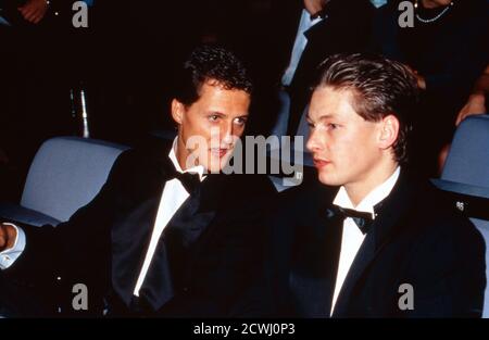 ARD Sportgala 1992, Abendveranstaltung am 13. Dezember 1992, mit dabei: Michael Schumacher, Marco Dauser Banque D'Images