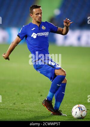 Nemanja Maksimovic de Getafe lors du championnat espagnol de football la Liga entre Getafe CF et Real Betis Balompie le 29 septembre 2020 à Banque D'Images