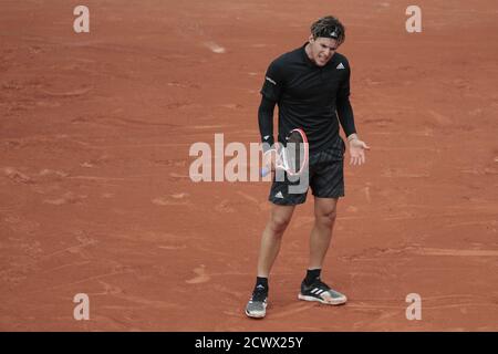 Paris, France. 30 septembre 2020. Pendant le tournoi de tennis Roland Garros 2020, Grand Chelem, le 30 septembre 2020 au stade Roland Garros à Paris, France - photo Stephane Allaman / DPPI crédit: LM/DPPI/Stephane Allaman/Alay Live News Banque D'Images