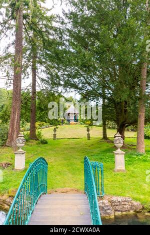 Jardin suisse à Shuttleworth, créé entre 1824 et 1832. Projet du 3ème baron de l'ancien gardien Lord Ongley. Ouvert pendant COVID-19 Banque D'Images