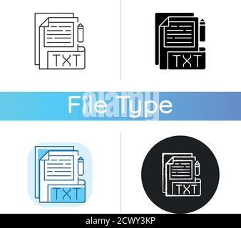 Icône de fichier TXT Illustration de Vecteur
