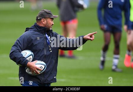 Ashton Gate Stadium, Bristol, Royaume-Uni. 30 septembre 2020. Premier ministre Rugby Union, Bristol Bears contre Leicester Tigers; Pat Lam de Bristol Bears entraîne son équipe Credit: Action plus Sports/Alay Live News Banque D'Images