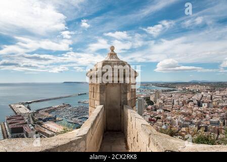 Château d'Alicante Banque D'Images