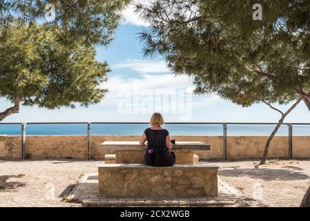 Château d'Alicante Banque D'Images