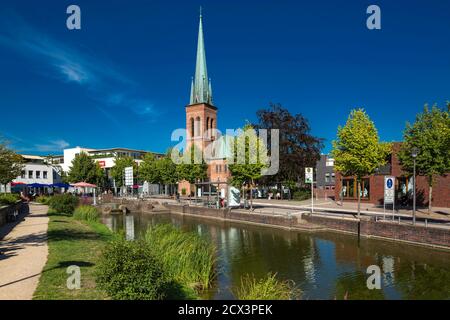 Dorsten, Lippe, Ruhrgebiet, Naturpark Hohe Mark Westmuensterland, Muensterland, Westfalen, Nordrhein-Westfalen, NRW, Suedwall und Ostwall, Wallanlage Banque D'Images