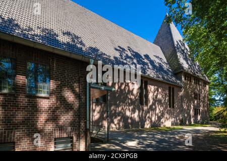 Dorsten, Dorsten-Deuten, Lippe, Ruhrgebiet, Naturpark Hohe Mark Westmuensterland, Muensterland, Westfalen, Nordrhein-Westfalen, NRW, katholische Pfarr Banque D'Images