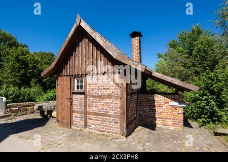 Dorsten, Dorsten-Deuten, Lippe, Ruhrgebiet, Naturpark Hohe Mark Westmuensterland, Muensterland, Westfalen, Nordrhein-Westfalen, NRW, Backhaus an der T. Banque D'Images