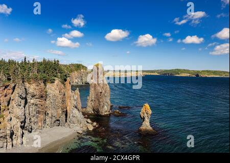 Canada, Maritimes, Terre-Neuve, Trinity, Skerwink Trail Banque D'Images