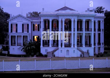 Etats-Unis, Deep South, Southern, Louisiane, White Castle, Nottoway Plantation, Antebellum House Banque D'Images