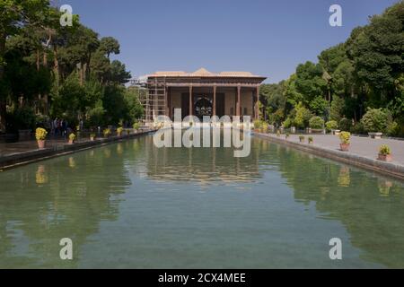 Palais Chehel Sotun, Isfahan, Iran Banque D'Images