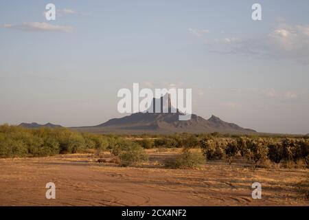 Pic de Picacho le matin. Banque D'Images