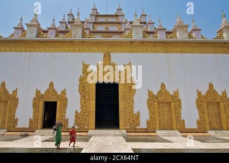 Atum Ash Kyaung ou monastère d'Atumashi, Mandalay, Birmanie. Myanmar Banque D'Images