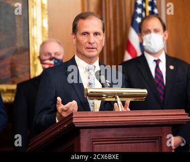 Washington, États-Unis 30 septembre 2020. 30 septembre 2020 - Washington, DC, États-Unis: Le représentant américain Chris Stewart (R-UT) s'est exprimé lors d'une conférence de presse où les Républicains de la Chambre ont dévoilé leur rapport du Groupe de travail sur la Chine. (Photo de Michael Brochstein/Sipa USA) crédit: SIPA USA/Alay Live News Banque D'Images