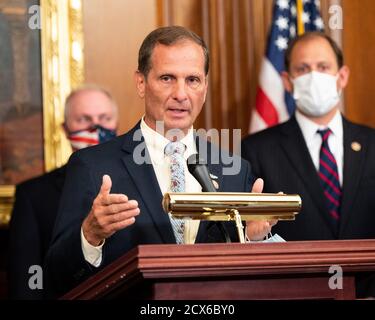 Washington, États-Unis 30 septembre 2020. 30 septembre 2020 - Washington, DC, États-Unis: Le représentant américain Chris Stewart (R-UT) s'est exprimé lors d'une conférence de presse où les Républicains de la Chambre ont dévoilé leur rapport du Groupe de travail sur la Chine. (Photo de Michael Brochstein/Sipa USA) crédit: SIPA USA/Alay Live News Banque D'Images