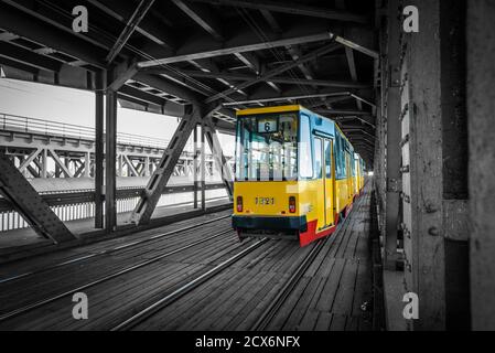 Pont Gdański (la plupart de Gdański) Banque D'Images