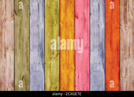 Toile de fond et texture d'un mur en bois de couleur vintage Banque D'Images