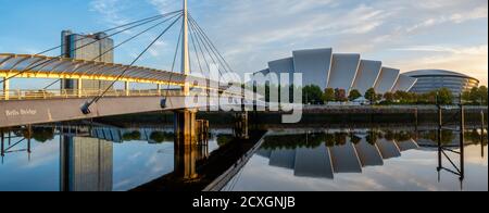 SEC & Bell's Ridge, Glasgow, Écosse, Royaume-Uni Banque D'Images