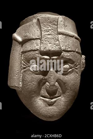 Incan tête avec lawtt'u et maskapaycha - mascaipacha ou borla (symbole ou puissance impériale). 1400-1533 AD Inca Viracocha. Pérou, péruvien, Amérique, américain, Banque D'Images