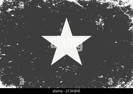 Grunge style noir et blanc drapeau Vietnam. Arrière-groupe rétro Illustration de Vecteur