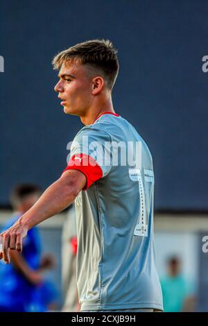 Scott Twine Swindon joueur de football de la ville 6 juillet 2019 Webbswood stade Swindon Supermarine Wiltshire Swindon Banque D'Images