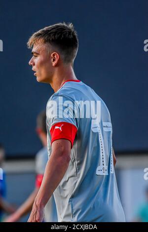 Scott Twine Swindon joueur de football de la ville 6 juillet 2019 Webbswood stade Swindon Supermarine Wiltshire Swindon Banque D'Images