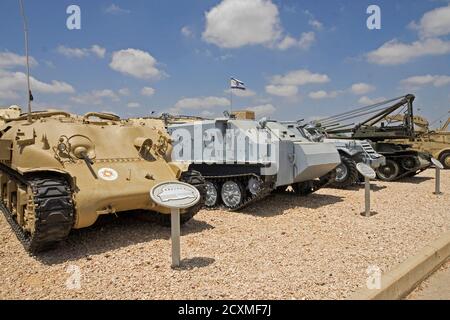 Yad la-Shiryon (site commémoratif et musée du corps d'armée à Latrun) est le site commémoratif officiel d'Israël pour les soldats tombés du corps blindé, a Banque D'Images