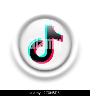 Logo Tik Tok Banque D'Images