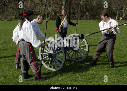 Exercice d'entraînement Anglesey Hussars, Banque D'Images
