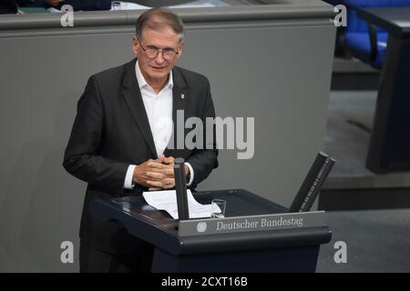 Berlin, Allemagne. 1er octobre 2020. Martin Neumann (FDP) parle au Bundestag allemand. Le budget de l'économie et de l'énergie sera discuté. Credit: Jörg Carstensen/dpa/Alay Live News Banque D'Images