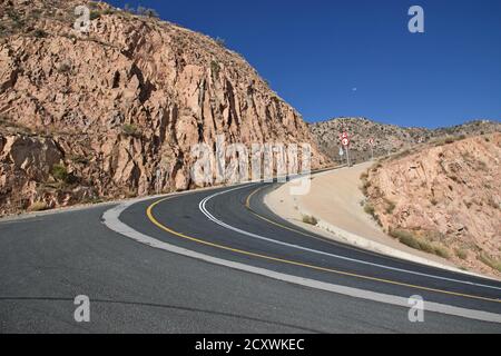 L'autoroute des montagnes, région de l'ASiR, Arabie Saoudite Banque D'Images